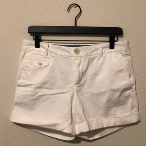 Banana Republic/98%cotton 2% spandex. Worn once